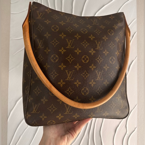 Louis Vuitton LV Shoulder Bag Looping GM Brown Monogram - Picture 12 of 13